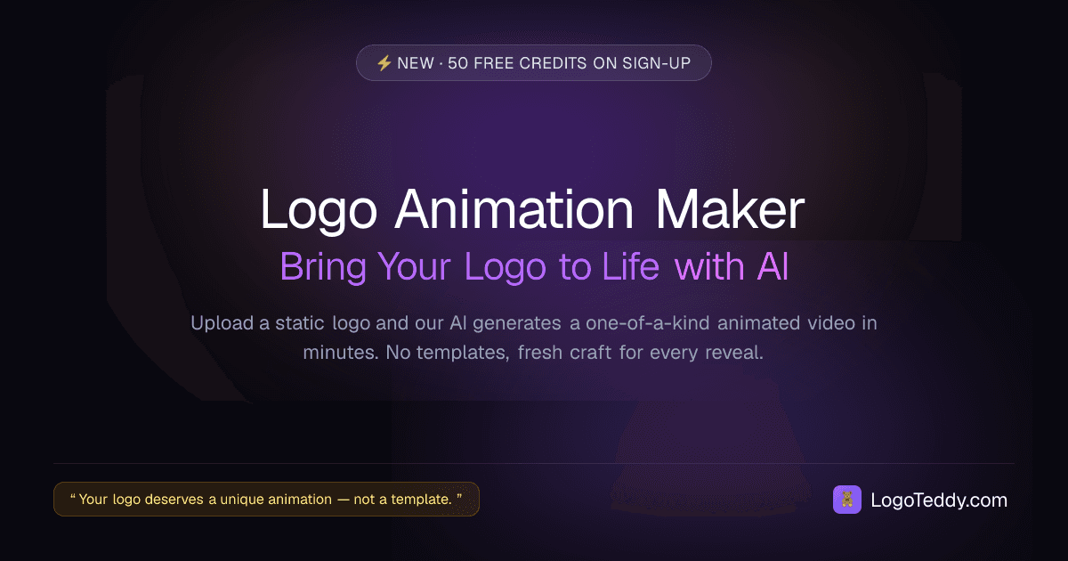 Logo Animation Maker — Animate Your Logo with AI | LogoTeddy