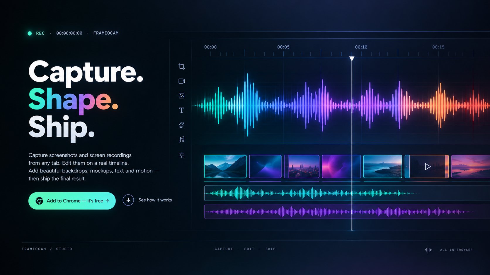 Screenshot & Screen Recording Chrome Extension — FramioCam preview 1
