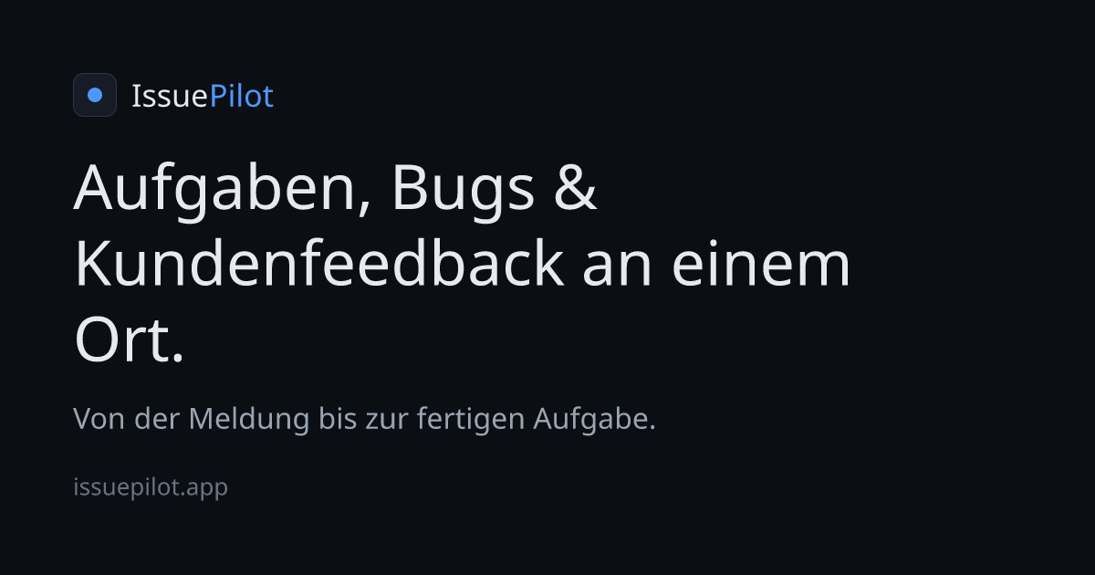 IssuePilot – Issue-Tracking & Projekte auf Deutsch preview 1
