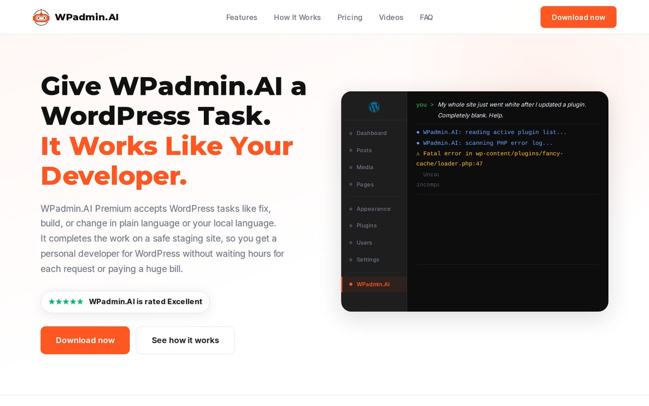 WPadmin.AI preview 1