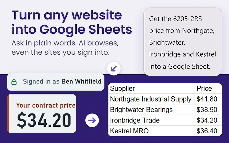 BrowseWiz: turn any website into a Google Sheet preview 1