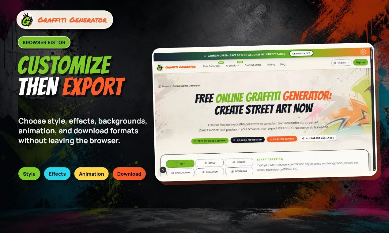Graffiti Generator | Free Graffiti Text, Name & Font Maker preview 5