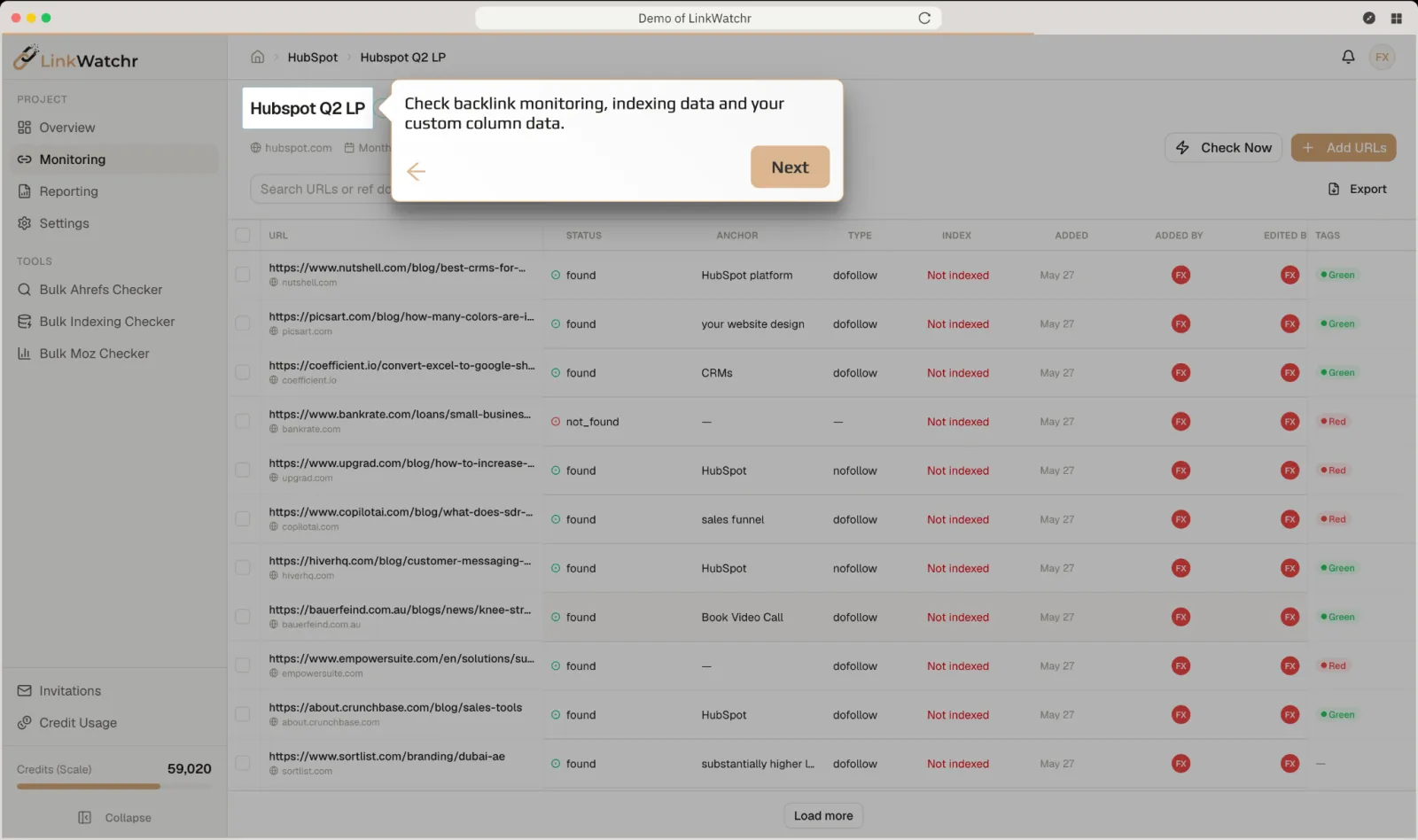 LinkWatchr preview 5