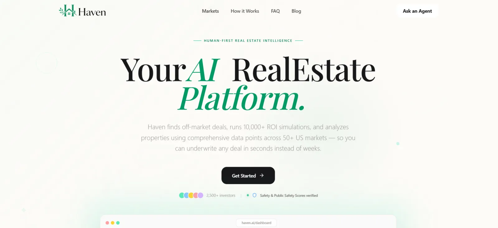 Haven — AI-Powered Real Estate Investment Platform preview 1