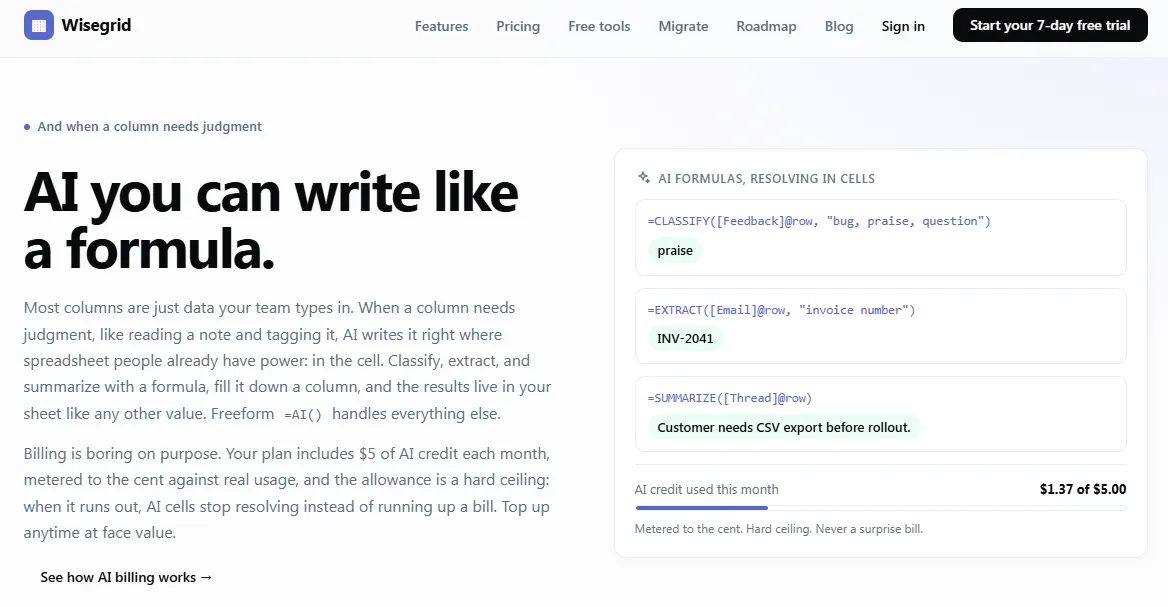 Wisegrid: work management on a spreadsheet you already know preview 4