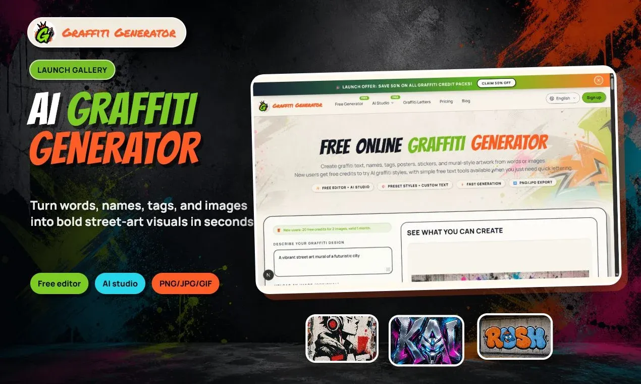 Graffiti Generator | Free Graffiti Text, Name & Font Maker preview 2
