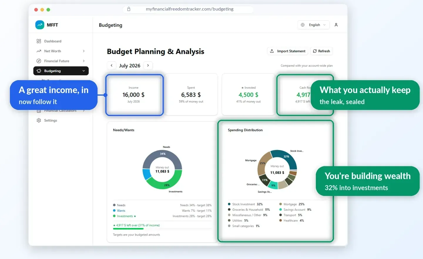 My Financial Freedom Tracker preview 2