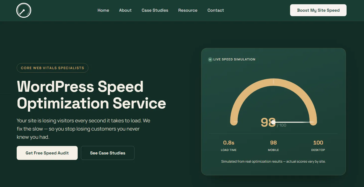 WordPress Speed Optimization Service preview 1