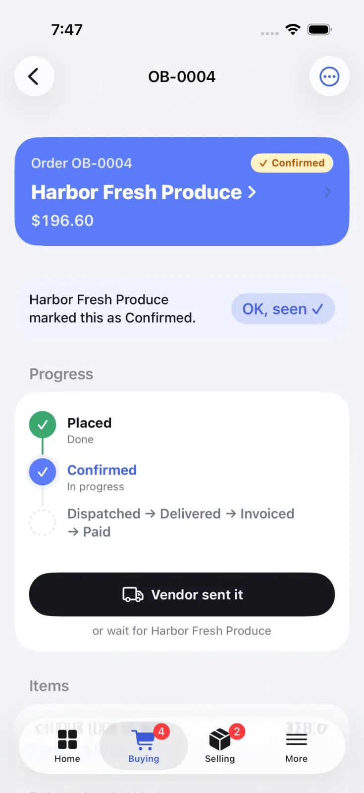 OrderBookApp — Your WhatsApp orders, finally on one board preview 5