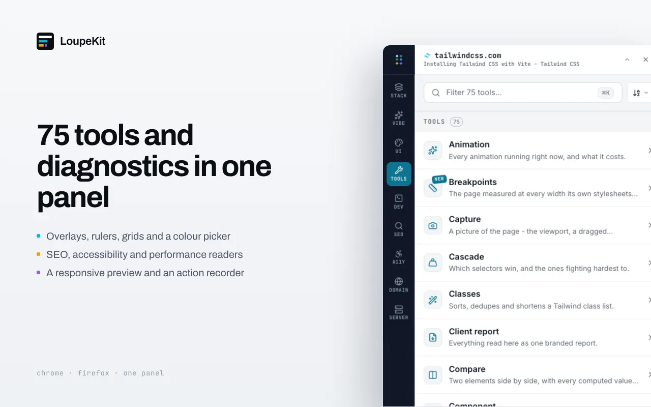 LoupeKit - read any page like you built it preview 2